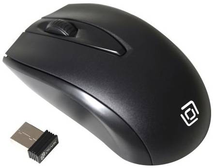 Мышь Wireless Oklick 540MW черная, оптическая, 1200dpi, USB, 2 клавиши
