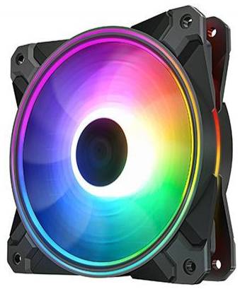 Вентилятор для корпуса Deepcool CF120 PLUS 120x120x25mm, RGB led, 500-1800rpm, 52.5 CFM, 28.8 dBA, 4-Pin PWM, 3-pack Retail