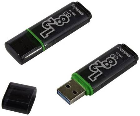 Накопитель USB 3.0 128GB SmartBuy SB128GBGS-DG Glossy темно серый 969952353