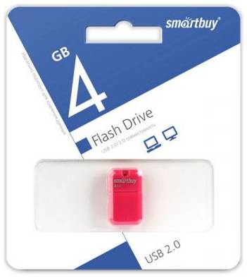 Накопитель USB 2.0 4GB SmartBuy SB4GBAP Art розовый 969952360