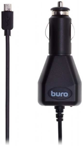 Зарядное устройство автомобильное Buro XCJ-048-EM-2A 2A универсальное кабель microUSB черный