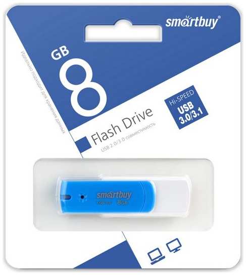 Накопитель USB 3.0 8GB SmartBuy SB8GBDB-3 Diamond синий 969952390