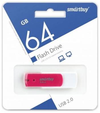Накопитель USB 2.0 64GB SmartBuy SB64GBDP Diamond розовый 969952394
