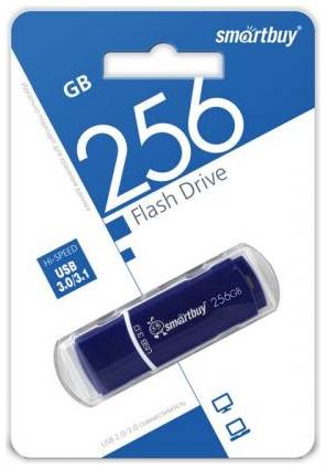 Накопитель USB 3.0 256GB SmartBuy SB256GBCRW-B Crown синий 969952547