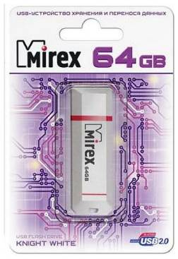 Накопитель USB 2.0 64GB Mirex KNIGHT 13600-FMUKWH64 белый (ecopack) 969953166
