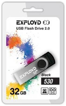 Накопитель USB 2.0 32GB Exployd 530 чёрный 969953209