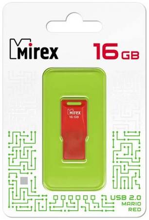 Накопитель USB 2.0 16GB Mirex MARIO 13600-FMUMAR16 USB 16GB Mirex MARIO (ecopack)