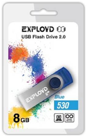 Накопитель USB 2.0 8GB Exployd 530 синий 969953708