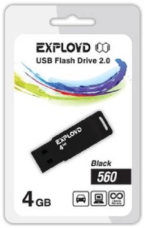 Накопитель USB 2.0 4GB Exployd 560 чёрный 969953760