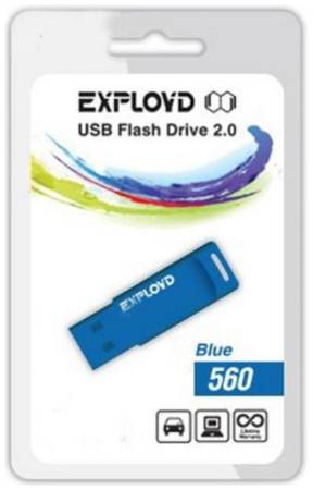 Накопитель USB 2.0 4GB Exployd 560 синий 969953762