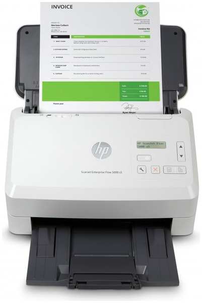 Сканер HP ScanJet Enterprise Flow 5000 s5 6FW09A CIS, A4, 600 dpi, USB 3.0, ADF 80 sheets, Duplex, 65 ppm/130 ipm (replace L2755A)