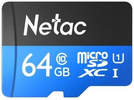 Карта памяти MicroSDXC 64GB Netac NT02P500STN-064G-S (без SD адаптера) 80MB/s 969959429