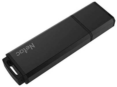 Накопитель USB 3.0 16GB Netac NT03U351N-016G-30BK U351, металлическая чёрная