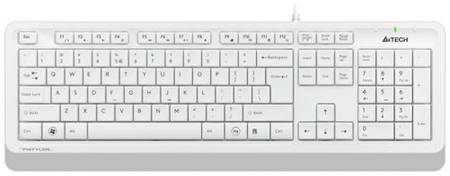 Клавиатура A4Tech FK10 бело-серая, USB (1147536)