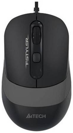 Мышь A4Tech FM10 черно-серая, 1000dpi, USB