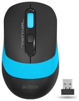 Мышь Wireless A4Tech FG10 BLUE черно-синяя, 2000dpi, USB 969960731
