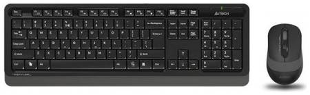 Клавиатура и мышь Wireless A4Tech FG1010 черно-серые, USB (1147570)