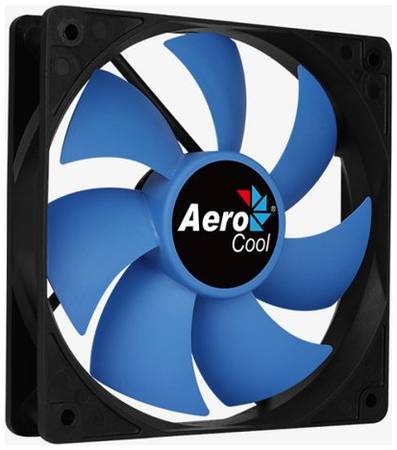 Вентилятор для корпуса AeroCool Force 12 PWM 4718009158023 blue, 120x120x25мм, 500-1500 об./мин., разъем PWM 4-PIN, 18.2-27.5 dBA 969960859