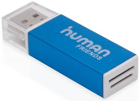 Карт-ридер CBR Human Friends Speed Rate Glam blue, All-in-one, Micro MS(M2), SD, T-flash, Micro SD, MS-DUO, MMC, SDHC,DV,MS PRO, MS, MS PRO DUO, USB 2 969966231