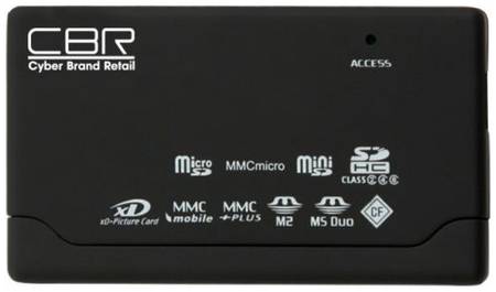Карт-ридер CBR CR 455 All-in-one, USB 2.0, ноут., софттач 969966239