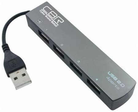 Концентратор USB 2.0 CBR CH 123 4 порта, ноут. 969966290