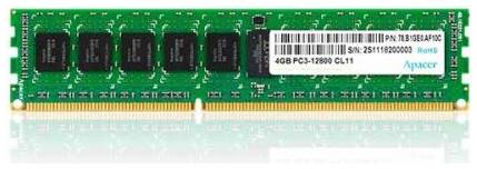 Модуль памяти DDR3 4GB Apacer DL.04G2K.KAM PC3-12800 1600MHz CL11 SR 1.5V 969968295
