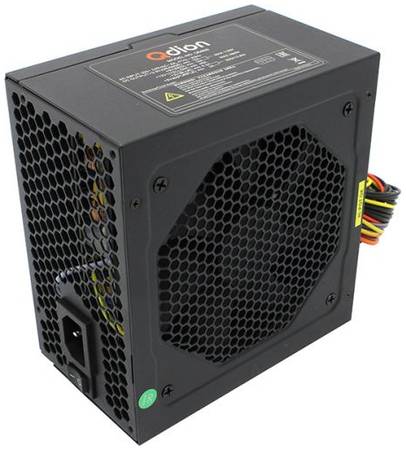 Блок питания ATX Qdion QD600 80+ QD-600 80+ 600W, active PFC, вентилятор 120mm, 80Plus