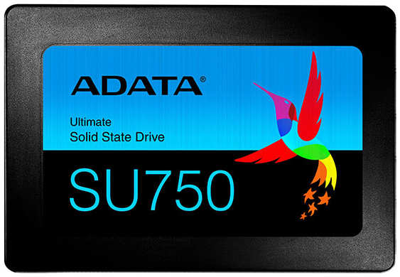 Накопитель SSD 2.5'' ADATA ASU750SS-1TT-C 1TB Ultimate SU750 SATA-III 3D TLC 550/520MB/s IOPS 65K/75K MTBF 2M 7mm 969970985