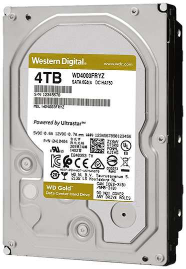 Жесткий диск 4TB SATA 6Gb/s Western Digital WD4003FRYZ 3.5″ WD 7200rpm 256MB
