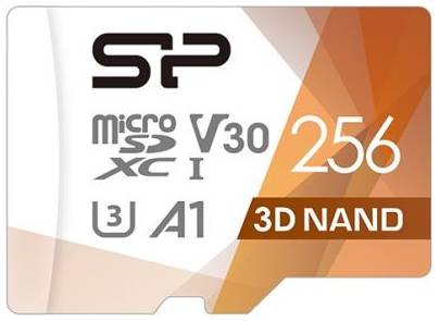 Карта памяти MicroSDXC 256GB Silicon Power SP256GBSTXDU3V20AB Superior Pro A1 Class 10 UHS-1 U3 100 МБ/с 80 МБ/с