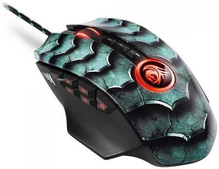 Мышь Sharkoon Drakonia II Green 15000 dpi, USB, 12 кнопок, RGB подсветка 969981343