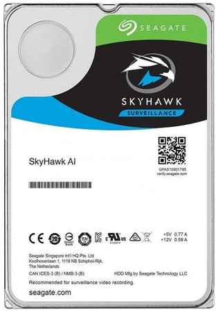 Жесткий диск 12TB SATA 6Gb/s Seagate ST12000VE0008 3.5″ SkyHawk AI 7200rpm 256MB 969989402