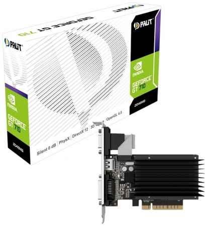 Видеокарта PCI-E Palit GeForce GT 710 2GB sDDR3 64bit CRT DVI/HDMI 969990036