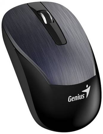 Мышь Genius ECO-8015 gray, 800/1200/1600 dpi, радио 2,4 Ггц, аккумулятор, USB 969992544