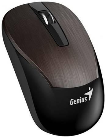 Мышь Genius ECO-8015 chocolate, 800/1200/1600 dpi, радио 2,4 Ггц, аккумулятор, USB 969992546