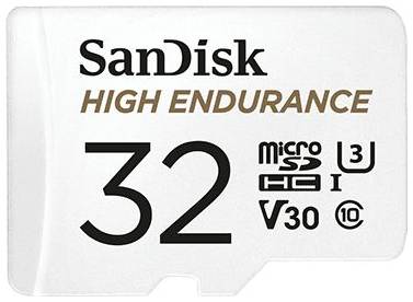 Карта памяти 32GB SanDisk SDSQQNR-032G-GN6IA microSDHC Class 10 UHS-I U3 V30 High Endurance Video Monitoring Card