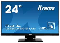 Монитор 23,8″ Iiyama ProLite T2454MSC-B1AG 1920x1080, 4 мс, 250 кд/м2, 5000000:1, 178°/178°, Touch, IPS, HDMI, VGA (D-Sub), USB Type A x2, USB Type B