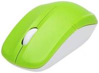 Мышь Wireless Delux M-136 зелено-белая, 800-1600dpi 6938820403180