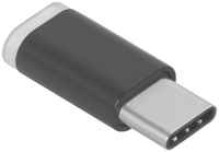 Переходник GCR GCR-UC3U2MF USB Type C на micro USB 2.0, M / F, черный (GCR-UC3U2MF-BK)