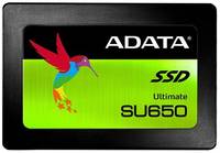 Накопитель SSD 2.5'' ADATA Ultimate SU650 240GB SATA 6Gb/s 3D TLC 520/450MB/s IOPS 40K/75K MTBF 2M