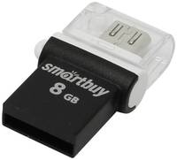 Накопитель USB 2.0 8GB SmartBuy SB8GBPO-K Poko чёрный