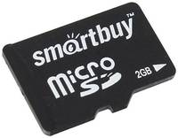 Карта памяти 2GB SmartBuy SB2GBSD-00 MicroSD, без адаптера