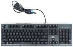 Клавиатура проводная Gembird KB-G550L черная, USB, Outemu, 104 клавиши, подсветка 7 цветов / 20 режим, FN, 1.8м