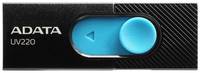 Накопитель USB 2.0 32GB ADATA UV220 черный / голубой (AUV220-32G-RBKBL)
