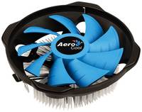 Кулер AeroCool BAS U-PWM Soc-FM2+/AM2+/AM3+/AM4/1150/1151/1155/ Al 110W, 1000–2000rpm, 14,8–26,3 dBA, 29,9–59,8 CFM, 4-pin 361gr Ret