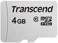 Карта памяти MicroSDHC 4GB Transcend TS4GUSD300S Class10 w / o adapter