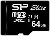 Карта памяти 64GB Silicon Power SP064GBSTXBU1V10SP microSDXC Class10 + adapter
