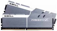 Модуль памяти DDR4 32GB (2*16GB) G.Skill F4-3200C16D-32GTZSW Trident Z PC4-25600 3200MHz CL16 XMP 1.35V Silver-White