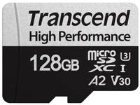 Карта памяти 128GB Transcend TS128GUSD330S High Performance, microSDXC UHS-I U3, V30, A2 [R / W - 100 / 85 MB / s] с адаптером