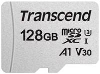 Карта памяти 128GB Transcend TS128GUSD300S microSDXC Class 10 U3, V30, A1 300S без адаптера